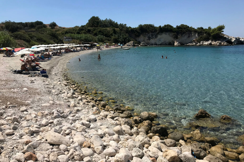 La spiaggia di Kalamia